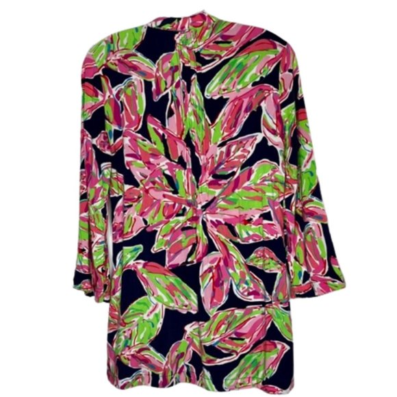 Lilly Pulitzer Sarasota Tunic “In the Vias” Navy/Pink - XS - Picture 5 of 11
